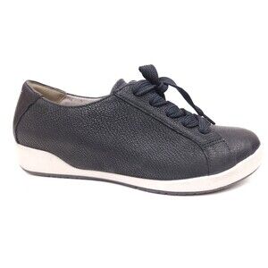 Dansko Women’s Orli Black Leather Low Top Casual Shoes Size 38 US 7.5-8 Sneaker